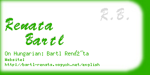 renata bartl business card